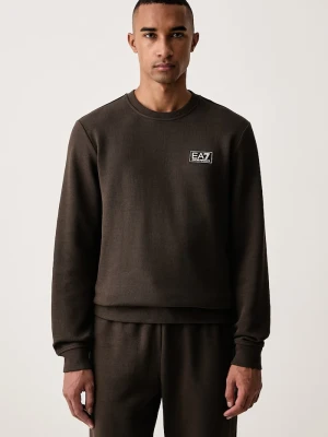 EA7 Emporio Armani bluza męska bawełniana brązowy
