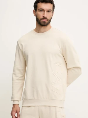 EA7 Emporio Armani bluza męska kolor beżowy gładka AF10432.7M000151