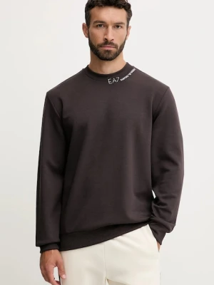 EA7 Emporio Armani bluza męska kolor brązowy gładka AF13799.7X000149