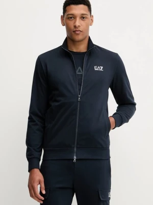 EA7 Emporio Armani bluza męska kolor granatowy z nadrukiem PJVRZ.8NPM31