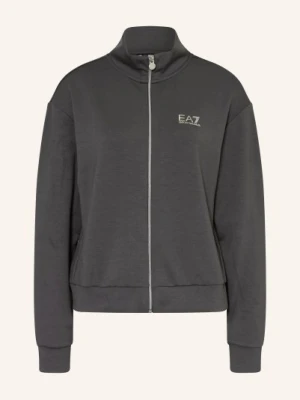 ea7 Emporio Armani Bluza Z Kamieniami Ozdobnymi grau