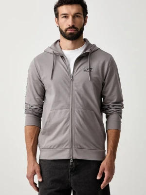 EA7 Emporio Armani bluza z kapturem męska szary
