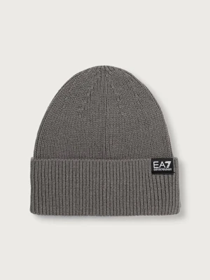 EA7 Emporio Armani czapka beanie damska z wełną szary