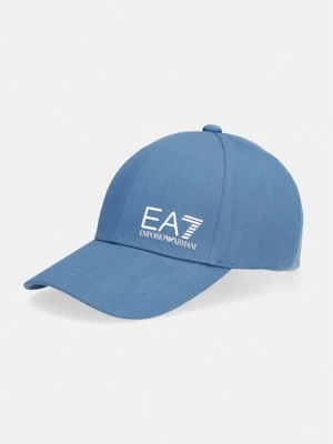 EA7 Emporio Armani Czapka z daszkiem bawełniana