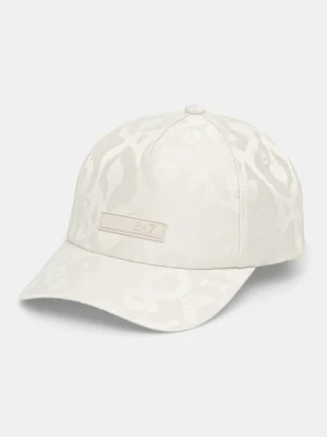 EA7 Emporio Armani czapka z daszkiem kolor beżowy z aplikacją AF13032.7W000330