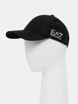 EA7 Emporio Armani czapka z daszkiem kolor czarny gładka AF13286.7X000055