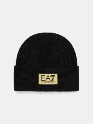 EA7 Emporio Armani czapka z dodatkiem wełny kolor czarny AF18021.7X000247