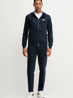 EA7 Emporio Armani dres bawełniany granatowy