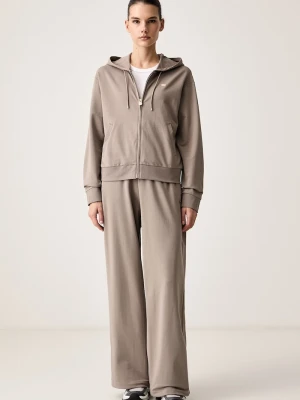 EA7 Emporio Armani dres damski bawełniany z elastanem brązowy