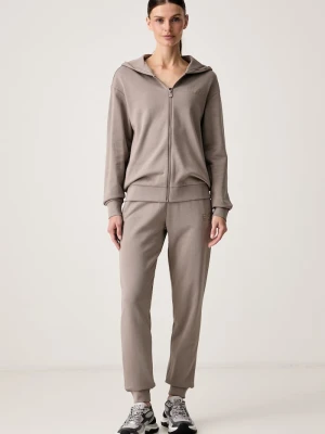 EA7 Emporio Armani dres damski z bawełną beżowy