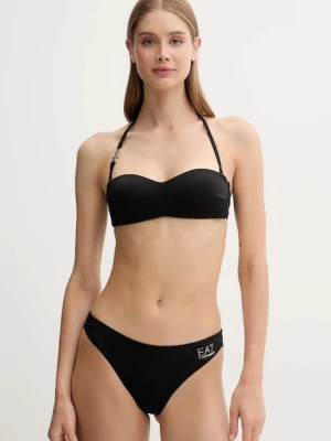EA7 Emporio Armani dwuczęściowy strój kąpielowy kolor czarny lekko usztywniona miseczka AF12211.7W000290
