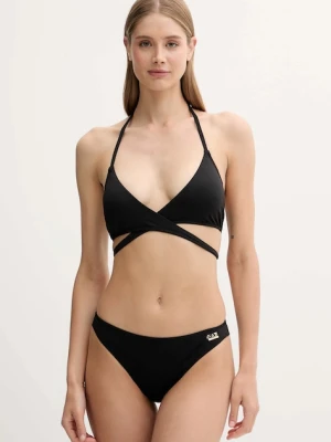 EA7 Emporio Armani dwuczęściowy strój kąpielowy kolor czarny lekko usztywniona miseczka AF12215.7W000298