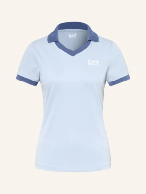 ea7 Emporio Armani Funkcjonalna Koszulka Polo Tennis Pro blau