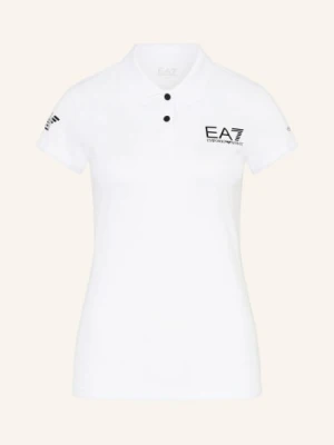 ea7 Emporio Armani Funkcjonalna Koszulka Polo weiss