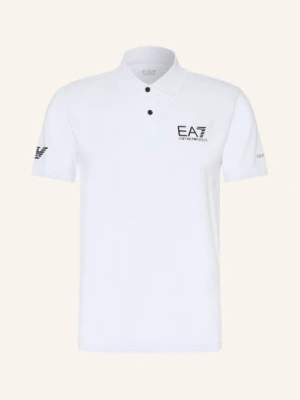 ea7 Emporio Armani Funkcjonalna Koszulka Polo weiss