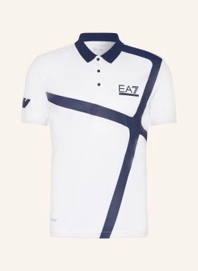 ea7 Emporio Armani Funkcyjna Koszulka Polo Pro weiss