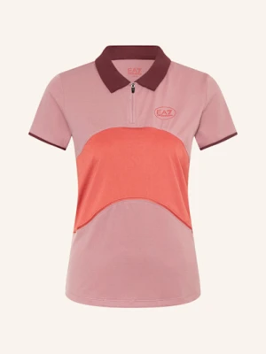 ea7 Emporio Armani Funkcyjna Koszulka Polo Tennis Pro rot