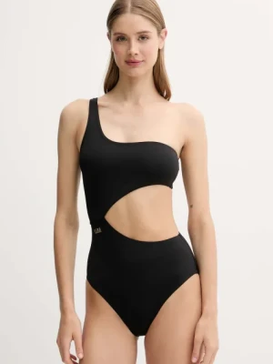 EA7 Emporio Armani jednoczęściowy strój kąpielowy kolor czarny miękka miseczka AF12215.7W000300