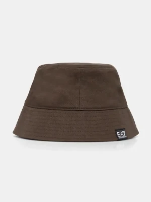 EA7 Emporio Armani kapelusz bawełniany kolor brązowy bawełniany AF11989.7X000048
