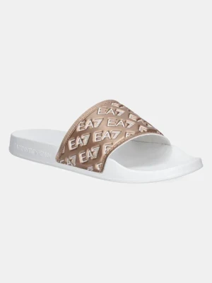 EA7 Emporio Armani klapki damskie kolor biały AF15125.7X000109