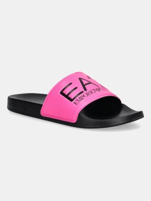 EA7 Emporio Armani klapki damskie kolor różowy AF15118.7X000108