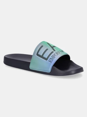 EA7 Emporio Armani klapki damskie kolor szary AF15118.7X000108