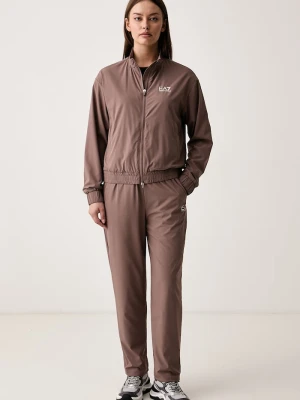 EA7 Emporio Armani komplet dresowy damski brązowy