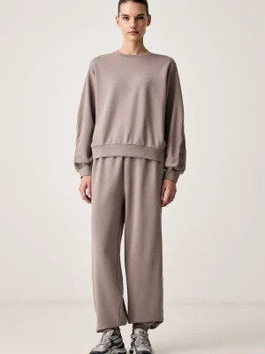 EA7 Emporio Armani komplet dresowy damski brązowy