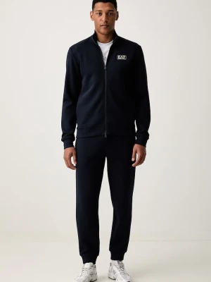 EA7 Emporio Armani komplet dresowy męski bawełniany granatowy