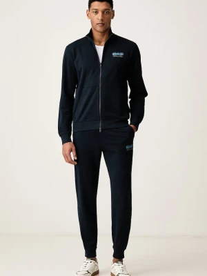 EA7 Emporio Armani komplet dresowy męski bawełniany granatowy