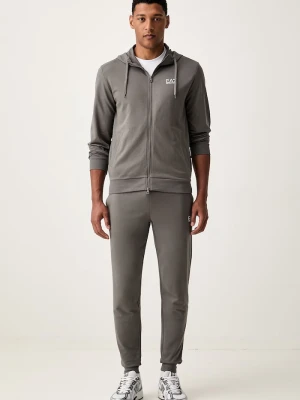EA7 Emporio Armani komplet dresowy męski bawełniany szary