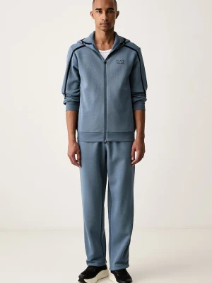 EA7 Emporio Armani komplet dresowy męski z bawełną niebieski