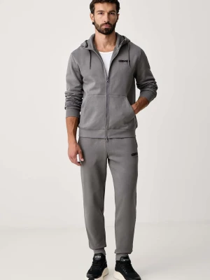 EA7 Emporio Armani komplet dresowy męski z bawełną szary