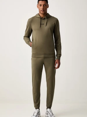 EA7 Emporio Armani komplet dresowy męski z bawełną zielony