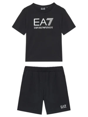 EA7 Emporio Armani Komplet t-shirt i spodenki 7B000043 AF10378 UC001 Czarny Regular Fit