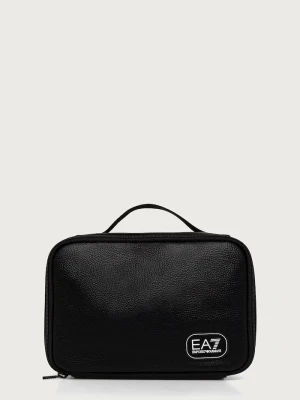 EA7 Emporio Armani kosmetyczka męska z imitacji skóry czarny