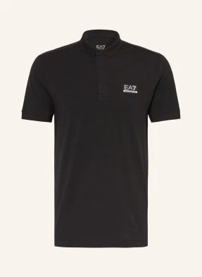 ea7 Emporio Armani Koszulka Polo Z Dżerseju schwarz