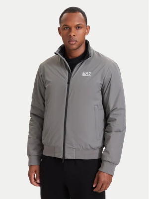EA7 Emporio Armani Kurtka bomber 8NPB20 PNFZZ U8085 Szary Regular Fit