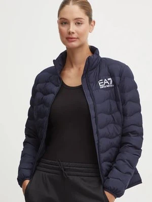 EA7 Emporio Armani kurtka damska kolor granatowy przejściowa TNF8Z.8NTB21