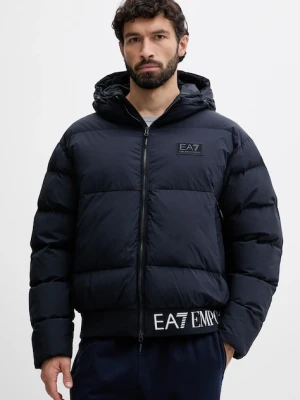 EA7 Emporio Armani kurtka kolor granatowy zimowa AF15951.7M000710