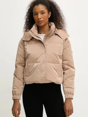 EA7 Emporio Armani kurtka kolor pomarańczowy zimowa oversize AF14805.7W000808