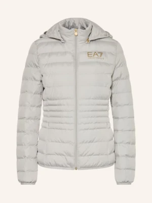 ea7 Emporio Armani Kurtka Pikowana Z Odpinanym Kapturem grau JASNOCZARY