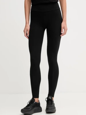 EA7 Emporio Armani legginsy damskie kolor czarny gładkie AF12484.7W000459