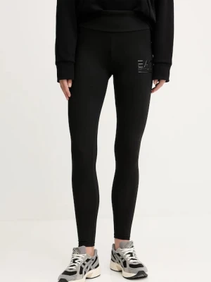 EA7 Emporio Armani legginsy damskie kolor czarny z nadrukiem AF12484.7W000426