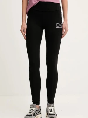 EA7 Emporio Armani legginsy damskie kolor czarny z nadrukiem AF12484.7W000539