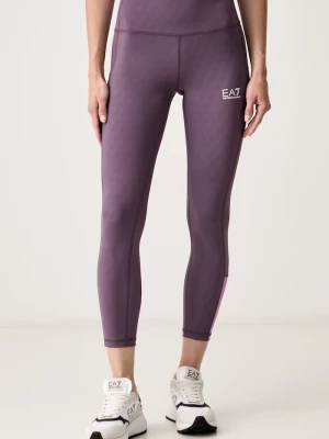 EA7 Emporio Armani legginsy sportowe damskie fioletowy
