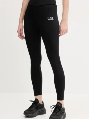 Zdjęcie produktu EA7 Emporio Armani legginsy treningowe kolor czarny gładkie AF12625.7W000232