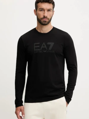 EA7 Emporio Armani longsleeve kolor czarny z aplikacją AF10373.7M000900