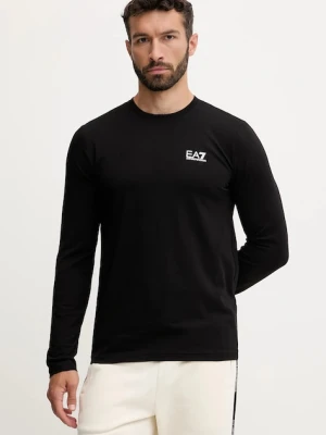 EA7 Emporio Armani longsleeve kolor czarny z nadrukiem PJVQZ.8NPT28