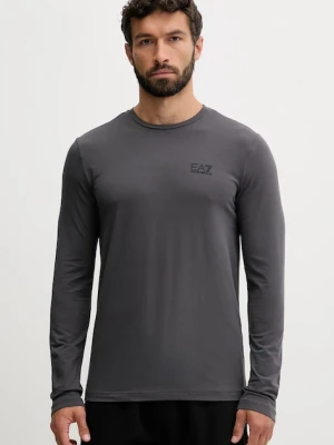 EA7 Emporio Armani longsleeve kolor szary z nadrukiem PJVQZ.8NPT28